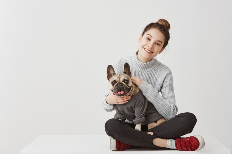Girl With Dog 1 - Veterinary Dedham